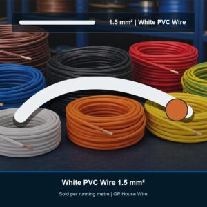 GP House Wire 1.5 mm² White - Per Metre