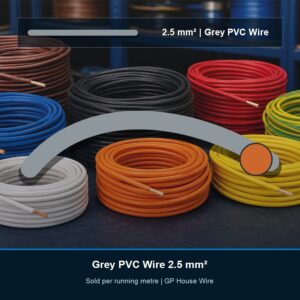 GP House Wire 2.5 mm² Grey - Per Metre