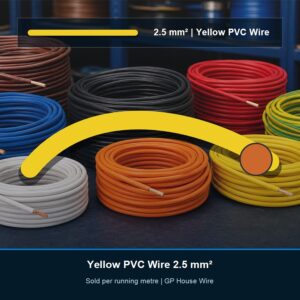 GP House Wire 2.5 mm² Yellow - Per Metre