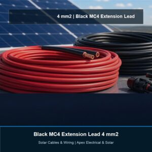MC4 Extension Lead 4 mm² 3m Black