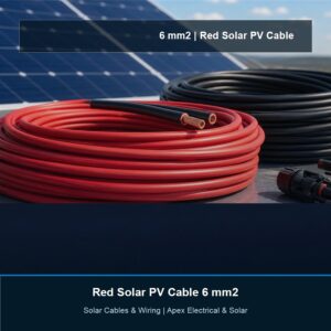 Solar PV Cable 6 mm² Red - Per Metre