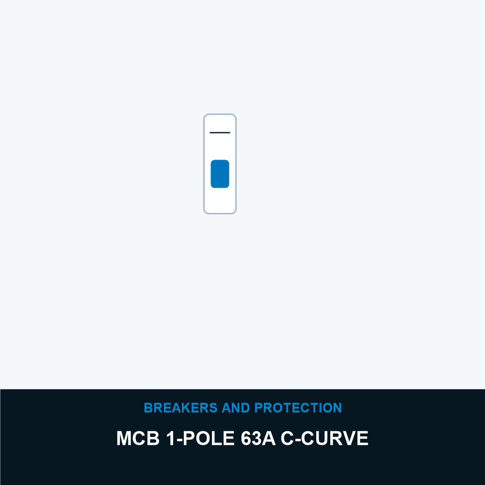 MCB 1-Pole 63A C-Curve product image